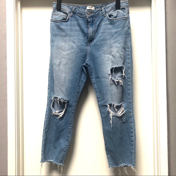 Forever 21 Denim - Forever 21 Heavy Distressed Boyfreind Jeans Sz 31